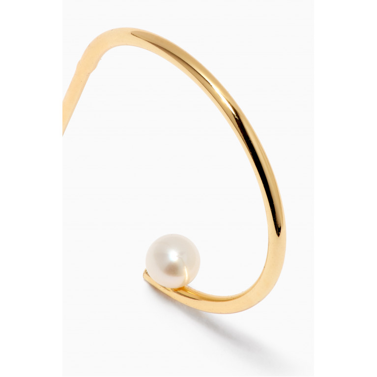 Tai Jewelry - Pearl Open Hoops