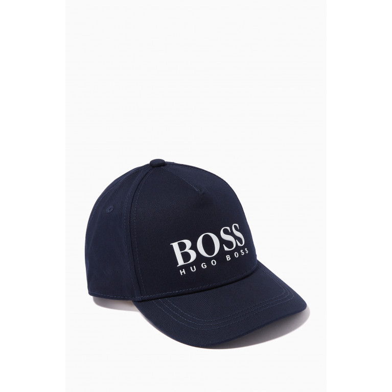 Boss - Logo Baseball Cap in Twill Blue