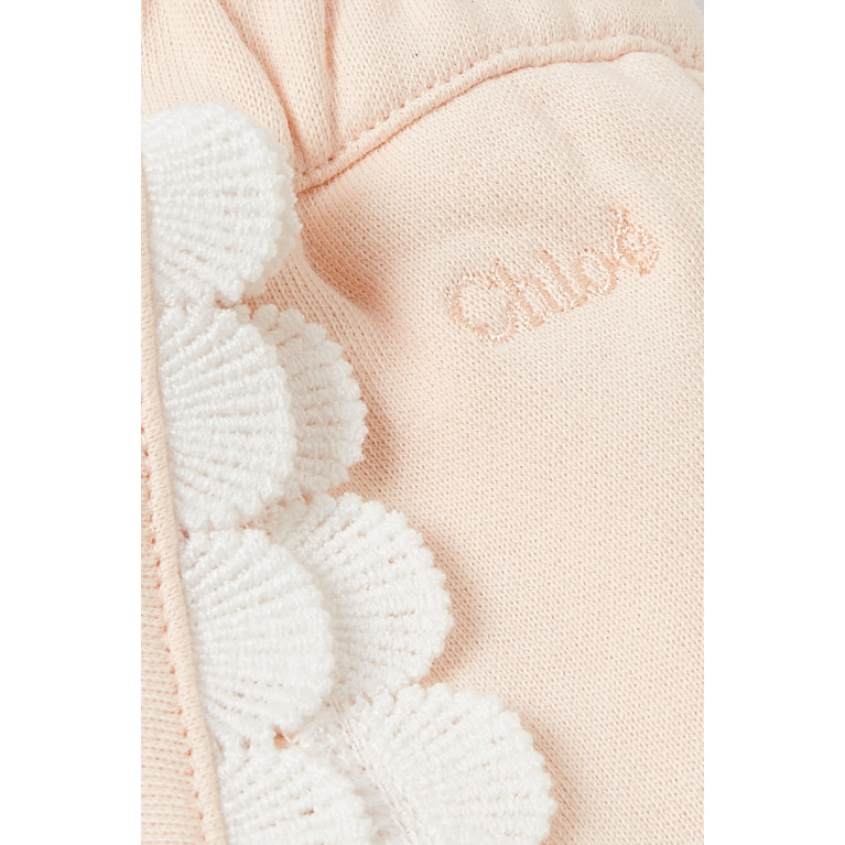Chloé - Logo Shorts in Knit Pink