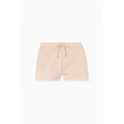 Chloé - Logo Shorts in Knit Pink