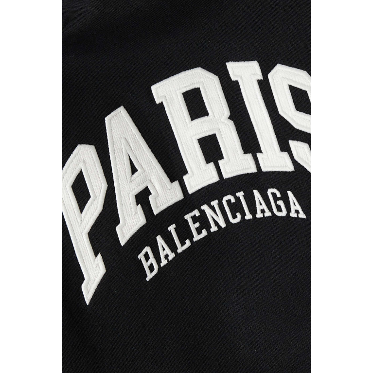 Balenciaga - Paris Wide Fit Hoodie in Cotton Fleece