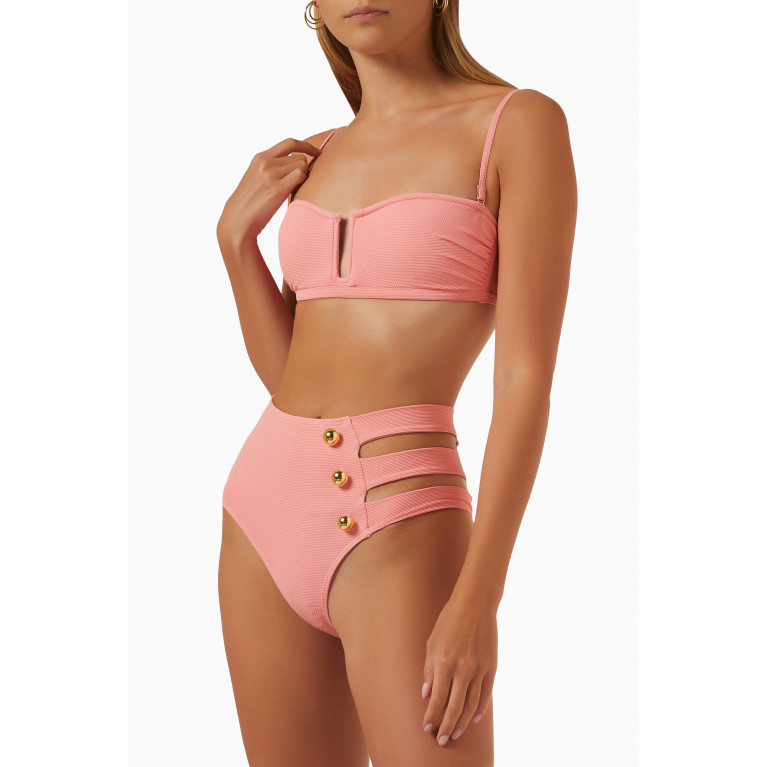 Alexandra Miro - Jenna Bikini Top Pink
