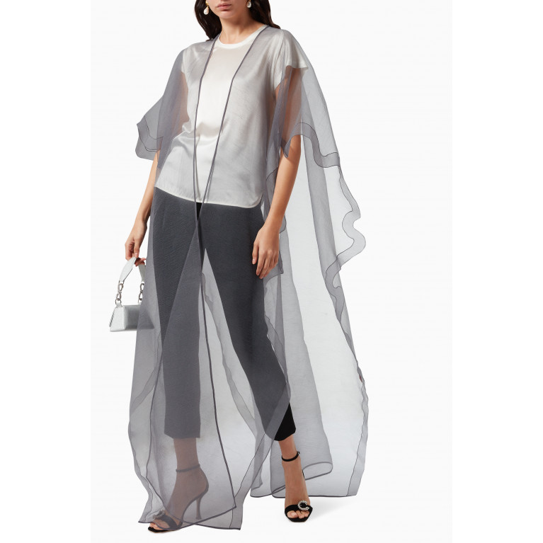 THE CAP PROJECT - Single Layer Abaya in Crinkled Organza