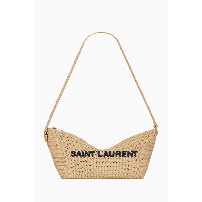 Saint Laurent - La Rafia Crossbody Bag in Raffia
