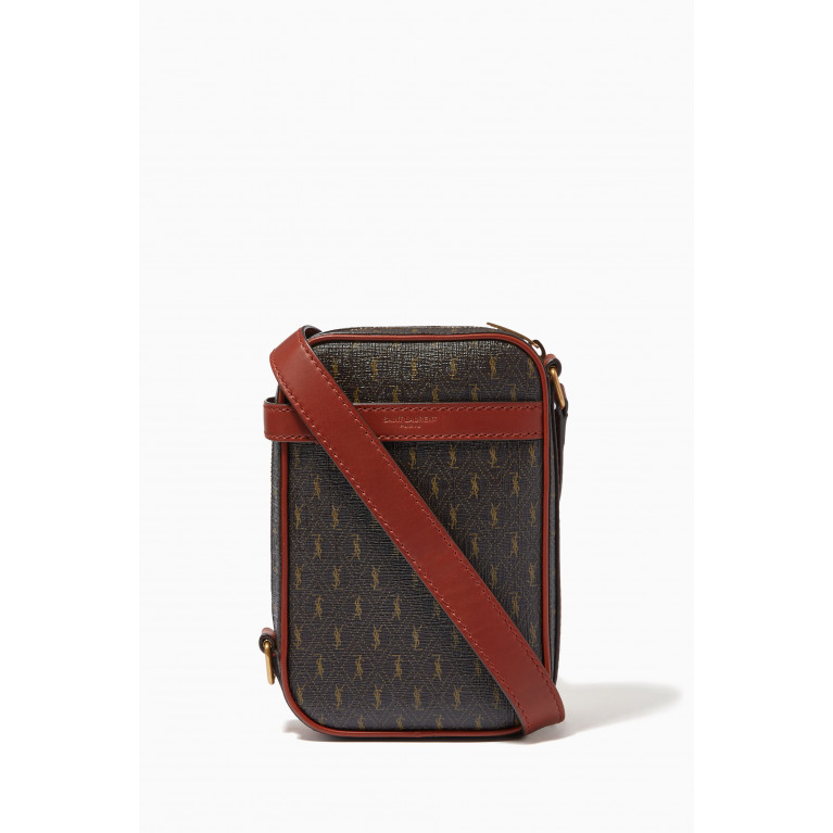 Saint Laurent - Le Monogramme Crossbody Pouch in Canvas & Smooth Leather