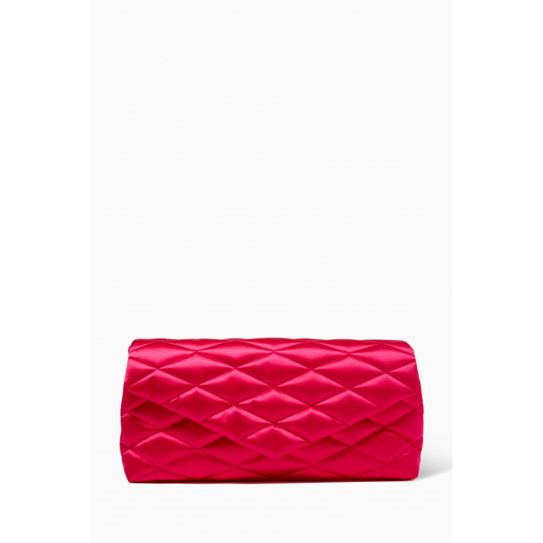 Saint Laurent - Sade Puffer Envelope Clutch in Quilted Satin