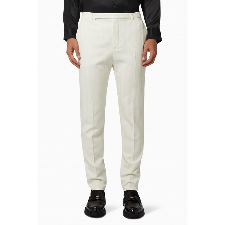 Saint Laurent - Fitted Pants in Striped Wool
