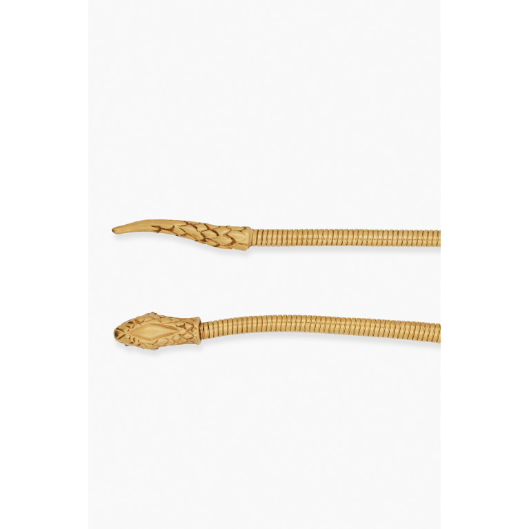 Saint Laurent - Chain Belt with Snakehead & Tail Clip in Metal