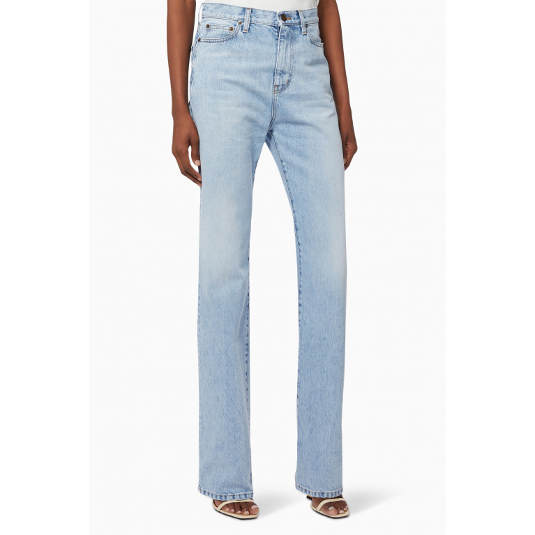Saint Laurent - Janice Straight-leg Jeans in Cotton Denim
