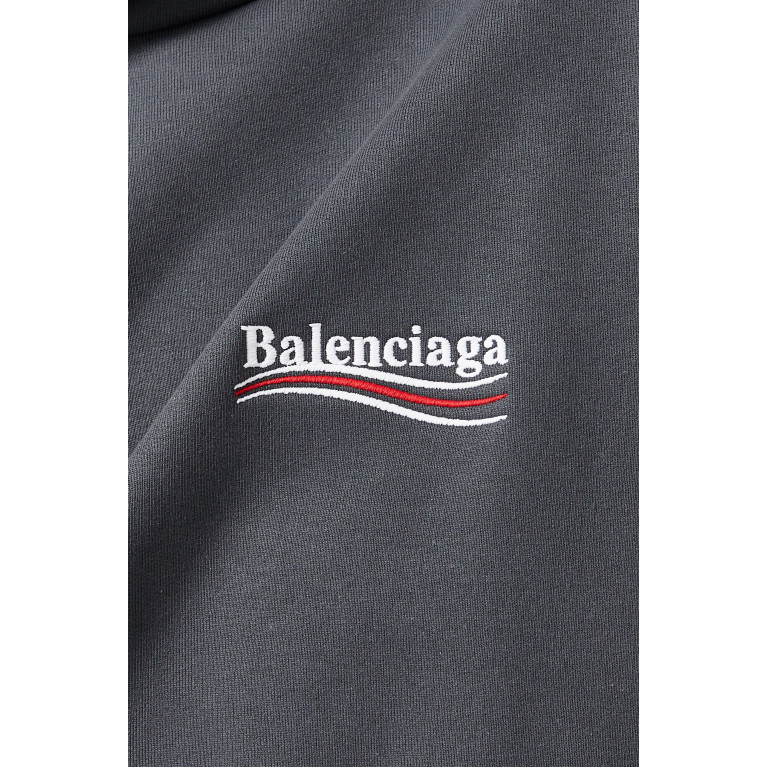 Balenciaga - Political Campaign Hoodie in Curly Cotton Fleece
