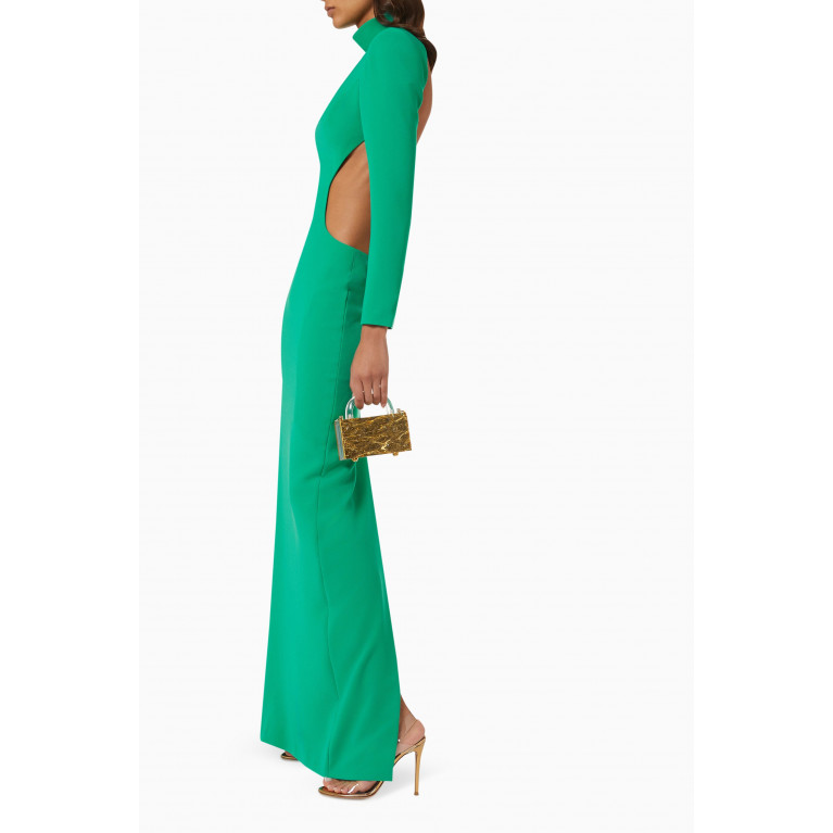 Monot - Backless Maxi Dress Green