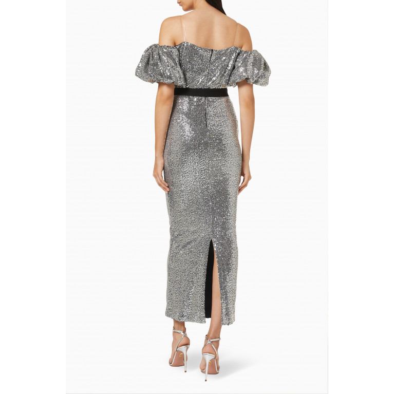 NASS - Off-The-Shoulders Gown Silver