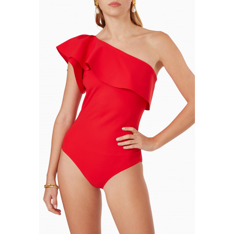 Chiara Boni La Petite Robe - Eli One Piece Swimsuit in Stretch Jersey Red