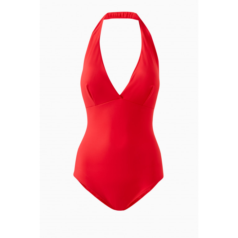 Chiara Boni La Petite Robe - Clidia One Piece Swimsuit in Stretch Jersey Red