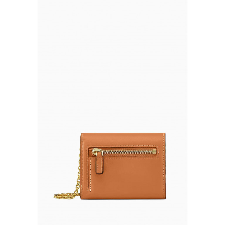 MCM - Mini Mode Mena Trifold Chain Wallet in Nappa Leather