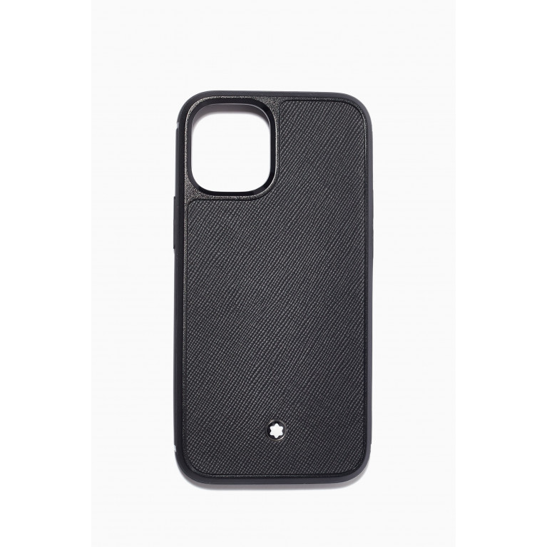 Montblanc - Montblanc Sartorial iPhone 12 Mini Hard Phone Case in Saffiano Leather