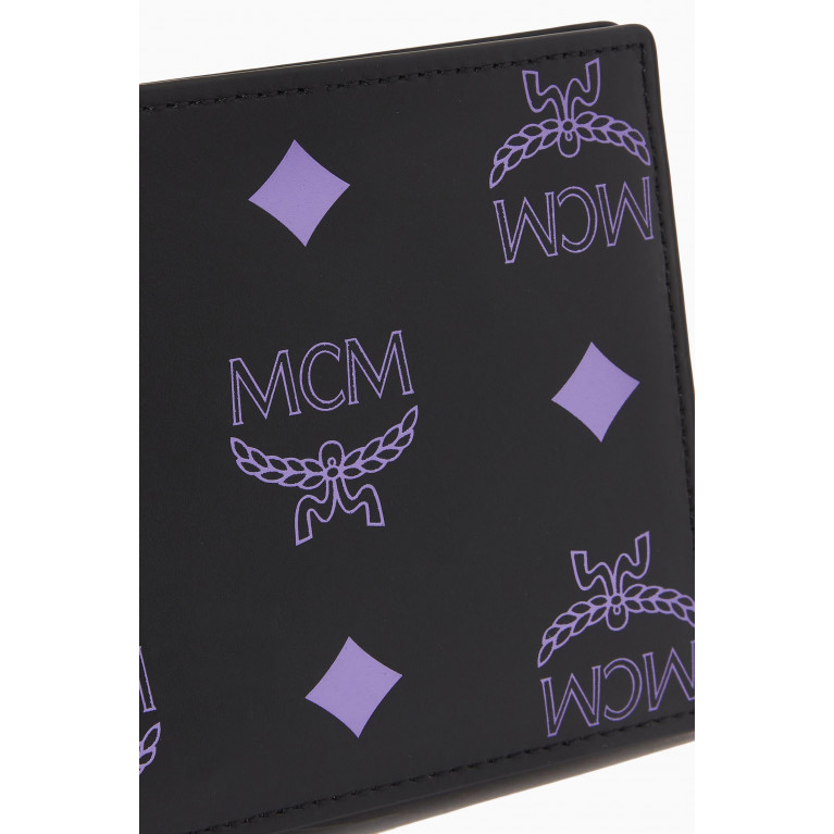 MCM - Bifold Wallet in Color Splash Logo Leather