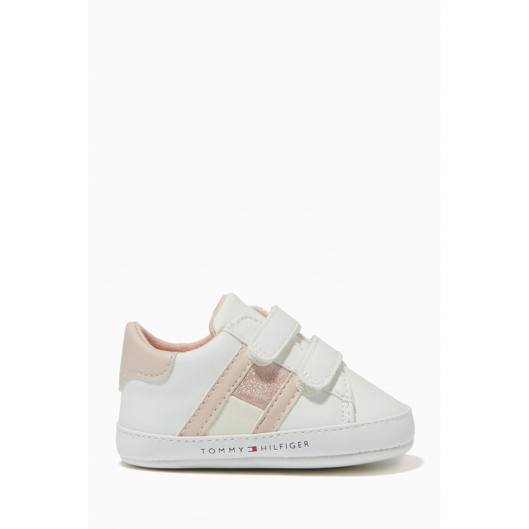 Tommy Hilfiger - Low Top Dual Velcro Sneakers in Faux Leather