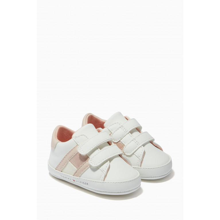 Tommy Hilfiger - Low Top Dual Velcro Sneakers in Faux Leather