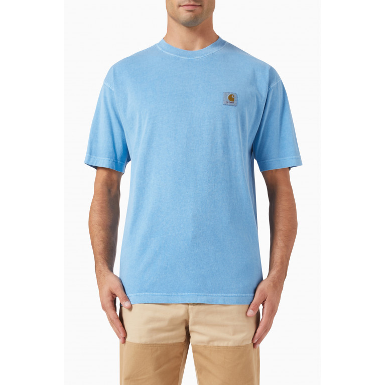 Carhartt WIP - Nelson T-shirt in Cotton Jersey Blue
