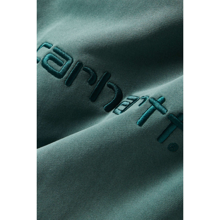 Carhartt WIP - Logo Hoodie in Cotton Twill Green