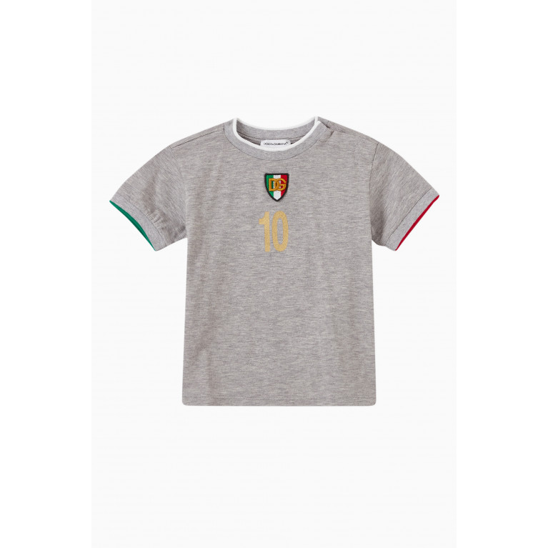 Dolce & Gabbana - Logo Patch T-Shirt in Jersey