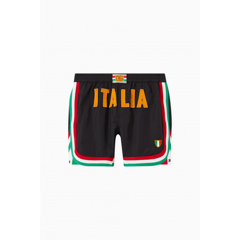 Dolce & Gabbana - Logo Patch Shorts in Nylon