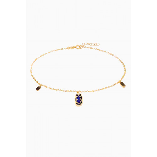 Damas - Amelia Espańa Mother of Pearl Anklet in 18kt Yellow Gold