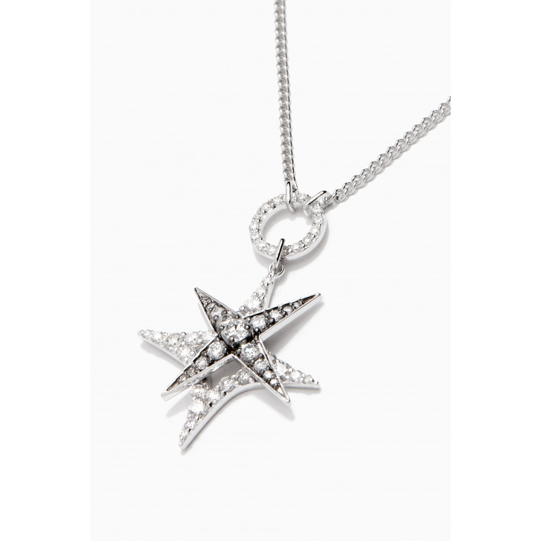 Damas - Star Diamond Necklace in 18kt White Gold
