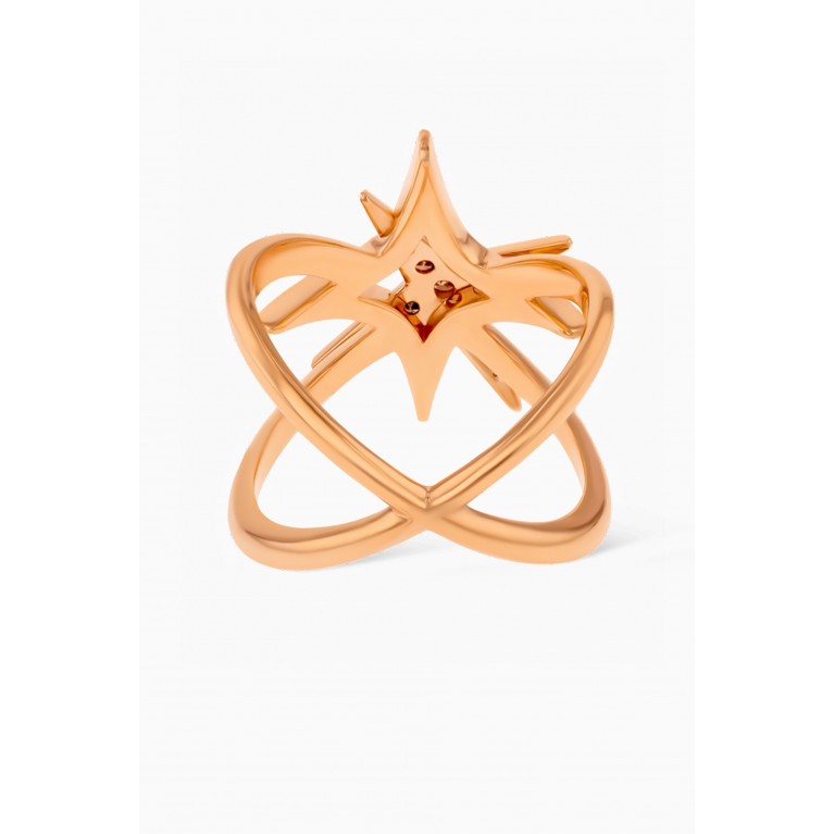 Damas - Star Diamond Ring in 18kt Rose Gold