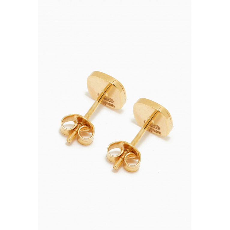 Damas - Amelia Mother of Pearl Earrings in 18kt Yellow Gold