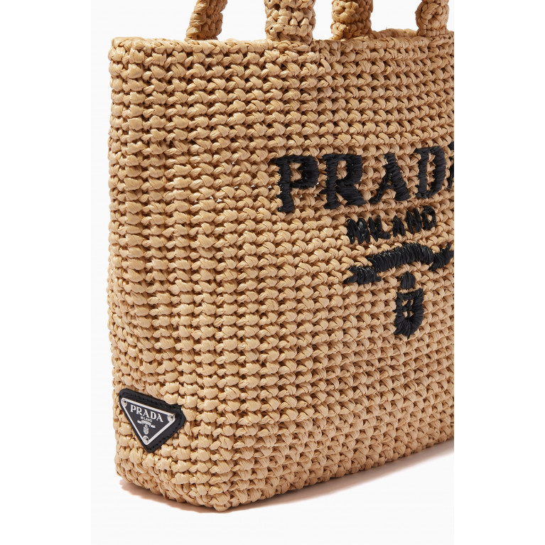 Prada - Small Tote Bag in Raffia