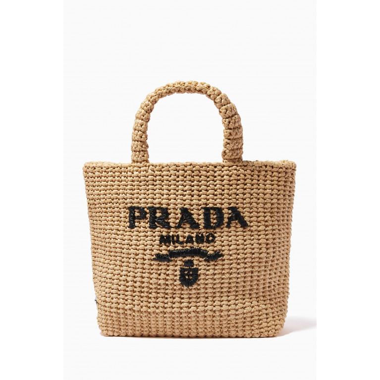 Prada - Small Tote Bag in Raffia