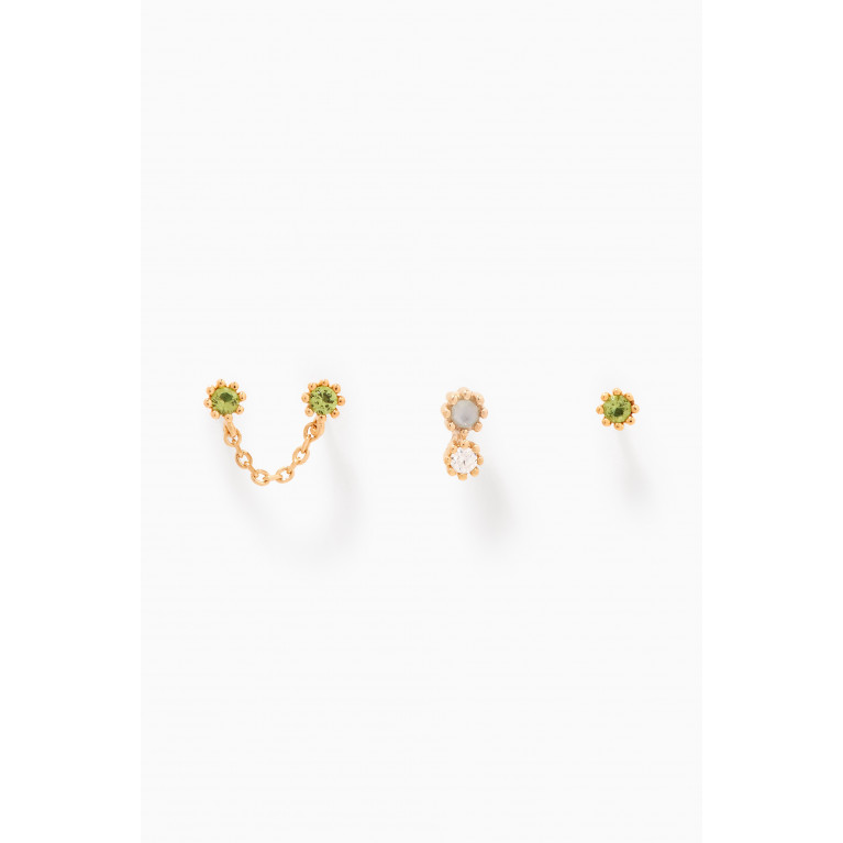 PDPAOLA - Kara Earring Set in 18kt Gold-plated Sterling Silver