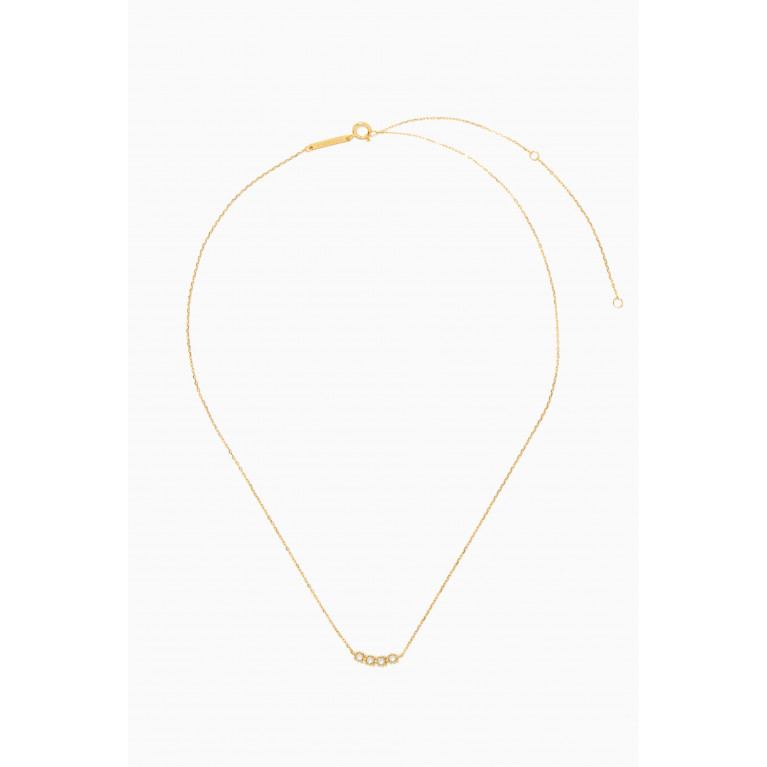 PDPAOLA - White Tide Necklace in 18kt Gold-plated Sterling Silver