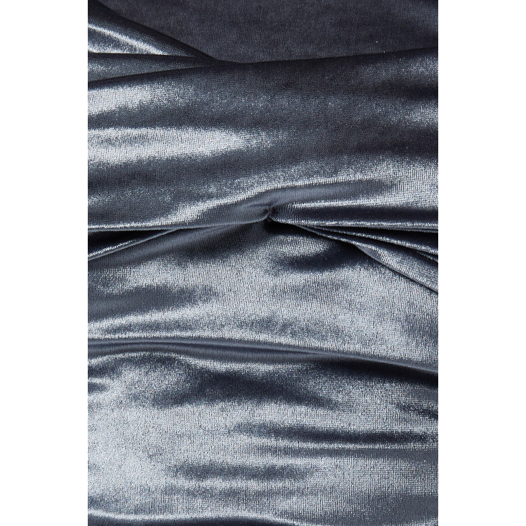 NASS - Embellished Draped Dress in Velvet Grey