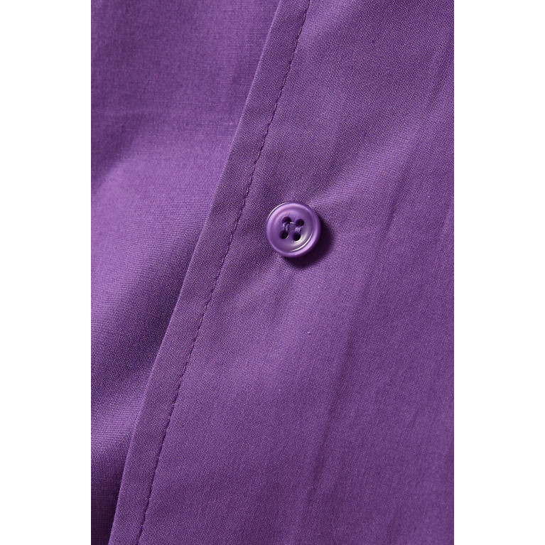 Frankie Shop - Lui Oversized Shirt in Organic Cotton Purple
