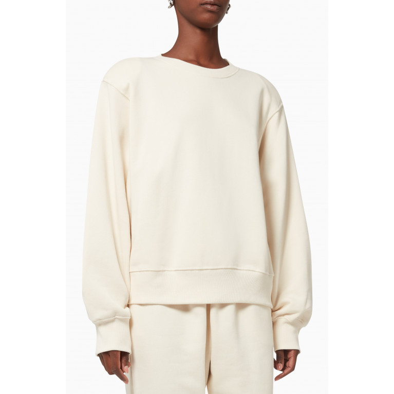 Frankie Shop - Vanessa Sweatshirt in Cotton Jersey White