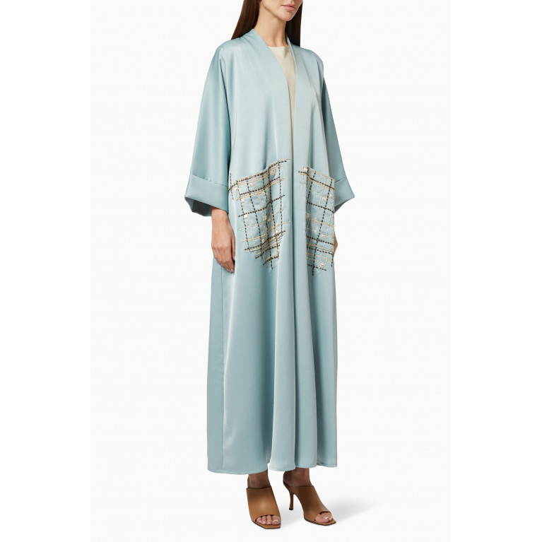 Ghizlan - Embroidered Abaya in Linen