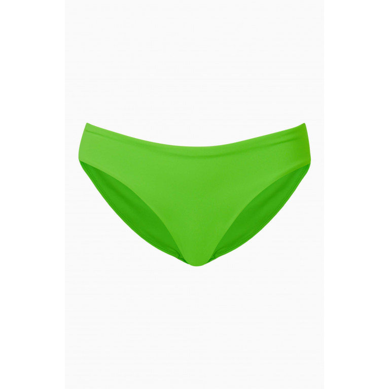 Arabella - Seamless Low-rise Bikini Briefs in Nylon Green