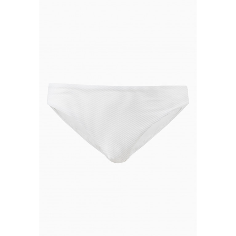 Arabella - Seamless Low-rise Bikini Briefs in Nylon White