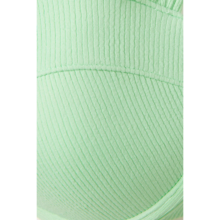 Arabella - The Modern Bustier Bikini Top in LYCRA® Green