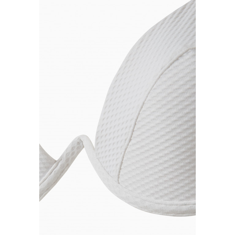 Arabella - The Ruffle Bikini Top in LYCRA® White