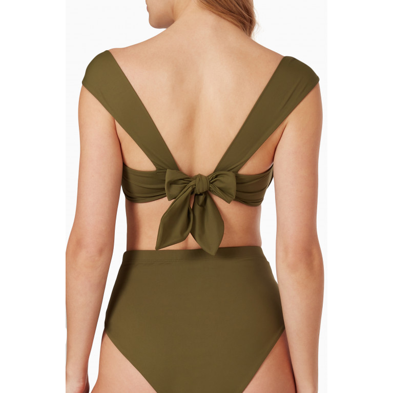 Arabella - Bardot Bustier Bikini Top in LYCRA®