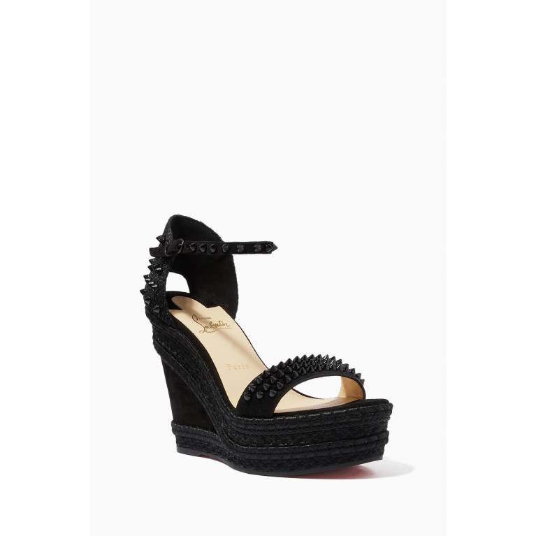 Christian Louboutin - Madmonica 120 Wedge Sandals in Suede