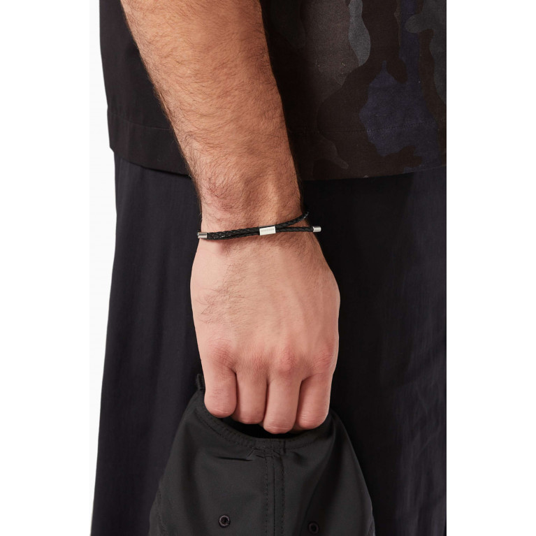 Roderer - Stefano Bracelet in Woven Leather Black