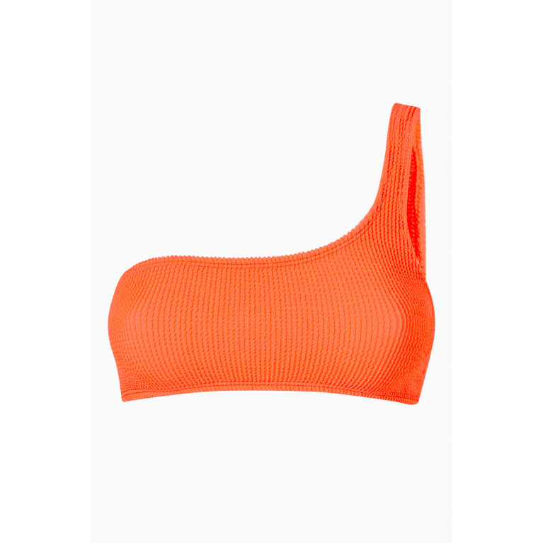 Good American - Always Fits One Shoulder Bikini Top Orange