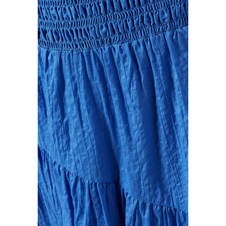 Frame - Gathered Seam Skirt Blue