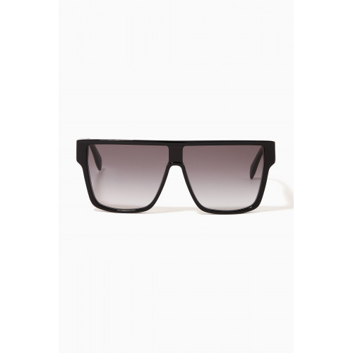 Alexander McQueen - Selvedge Flat Top Sunglasses in Acetate