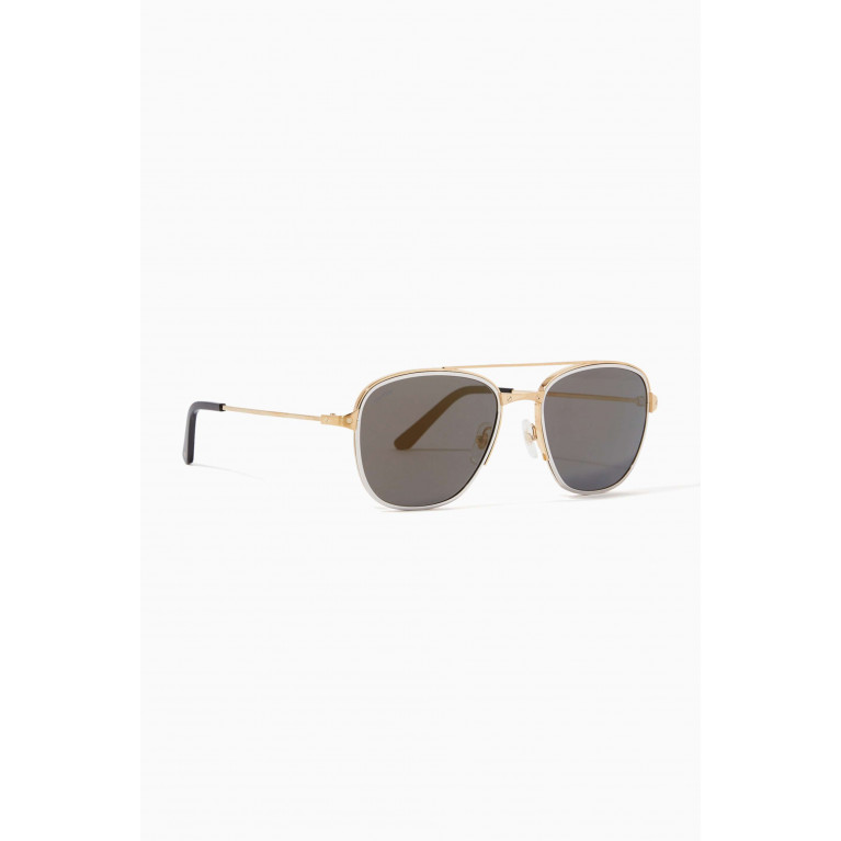 Cartier - Two-tone Pilot Sunglasses in Titanium & Metal